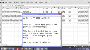 Tutorial Convert Scrape Tokopedia, Shopee dan Bukalapak jadi Mass Upload Tokopedia