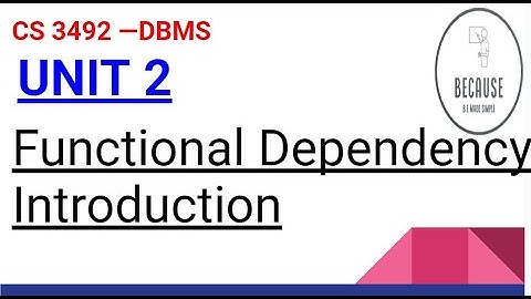 2.2.1 Functional Dependency Basics  in Tamil