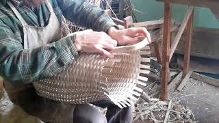 Packbasket Handle Rims & Feet / Ash Basket Making