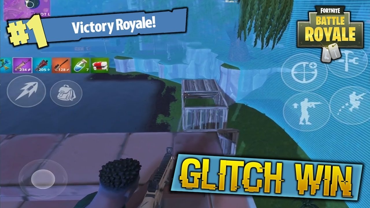 winning a game of fortnite mobile because of a wall hack glitch - fortnite aimbot on ipad