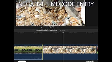 Final Cut Pro Shortcut | - (Hyphen) | Negative Timecode Entry