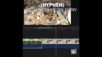 Final Cut Pro Shortcut | - (Hyphen) | Negative Timecode Entry