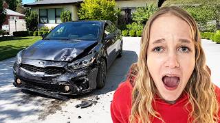 teaching my little sister how to drive.. (bad idea)