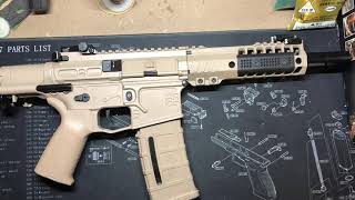 SLR CQB gel blaster with LDT split gearbox