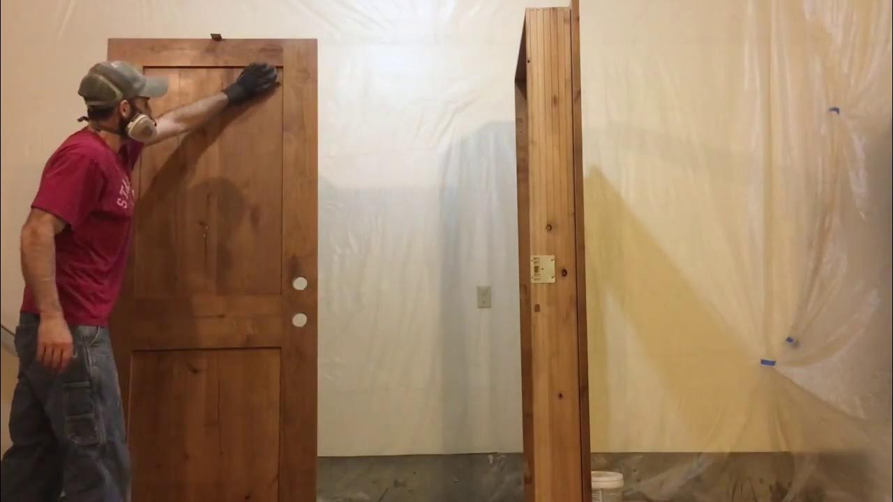 How to Stain Door YouTube