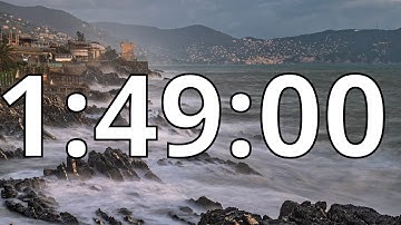 1 Hour 49 Minutes Countdown Timer With Alarm Sound At the End (Simple Beep)