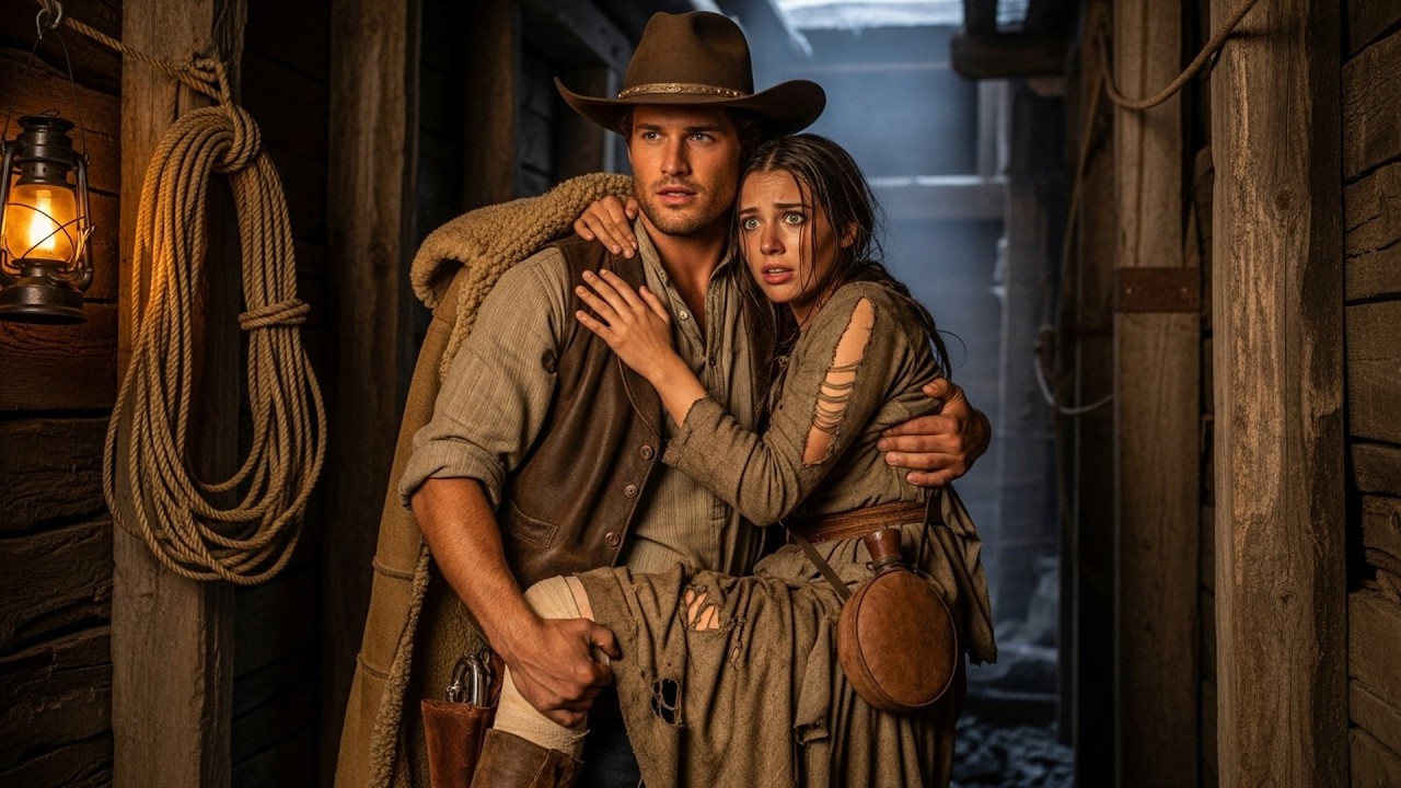 He Found Her Deep In The Mine Shaft Cold And Frightened, The Cowboy Wrapped Her In His Arms Tight