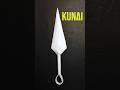 Naruto kunai knife making in A4 sheet #naruto #kunaiknife #minato