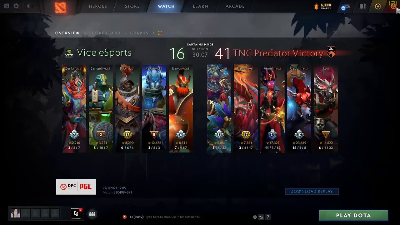TNC vs Vice Esports I DPC 2021 I Game 2