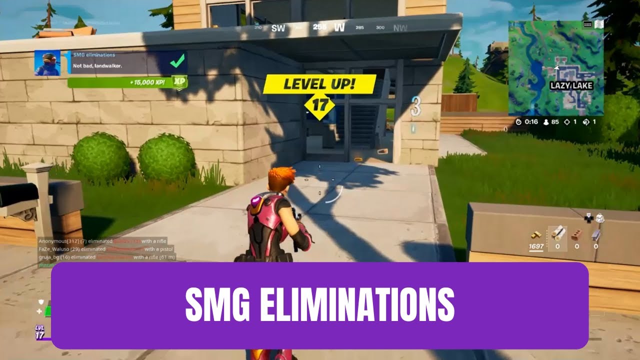 Fortnite Smg Eliminations Not Working Fortnite Smg Eliminations Epic Quest Guide Youtube