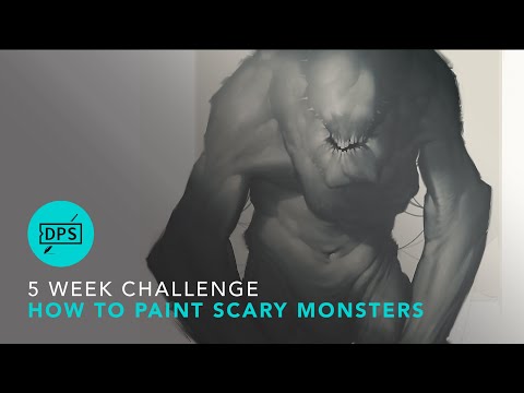 Five Week Challenge (2/5) - How to Paint Scary Monsters