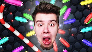 DRUGIE MIEJSCE! ATAKOWANY ZE WSZYSTKICH STRON! (slither.io)