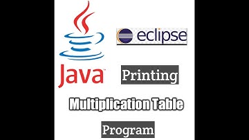 Printing Multiplication Table 1 to 10 in Eclipse !