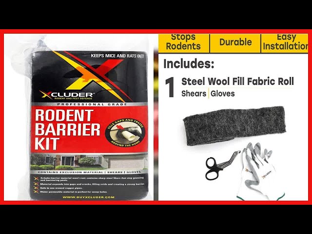 Xcluder Rodent Proof Fill Fabric Made With Stainless Steel Wool