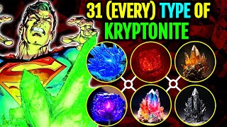 31 (Every) Type Of Kyrptonites In DC Universe - Explored With Their Powers And Effects!