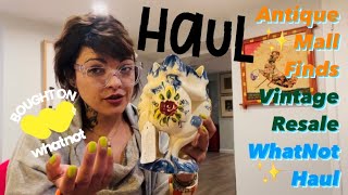 “No Shortage Of Unique” | ANTIQUE MALL FINDS | VINTAGE RESALE | KITSCH HAUL | UNBOXING | WHATNOT