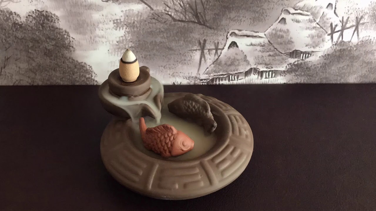 Backflow Incense Burner with KOI