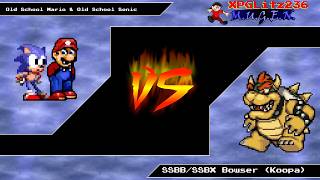 Mugen Oldschool Mario And Old School Sonic Vs Ssbb Bowser