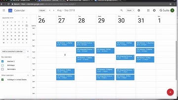 GSuite Solutions: Teacher Schedules and Google Calendar