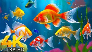 Aquarium 4K VIDEO (ULTRA HD)  Tropical Fish, Coral Reefs  Reduce Stress And Anxiety