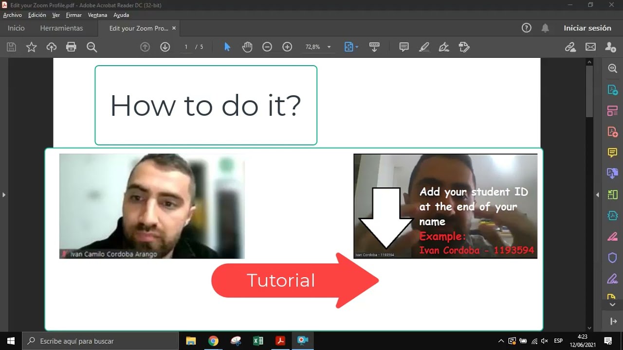 How to edit Display Name in Zoom Meeting