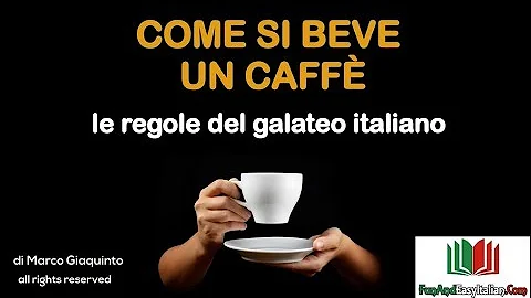 Perché dopo il caffè si beve l'acqua?
