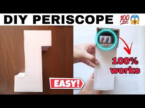 How to make a Periscope at home using Cardboard | DIY Periscope | Secret spy tool 🤫| Science project