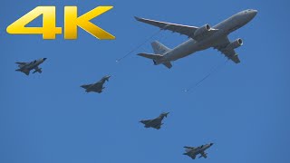 4K | German air force air-to-air refueling &quot;air parade&quot; at ILA Berlin 2022
