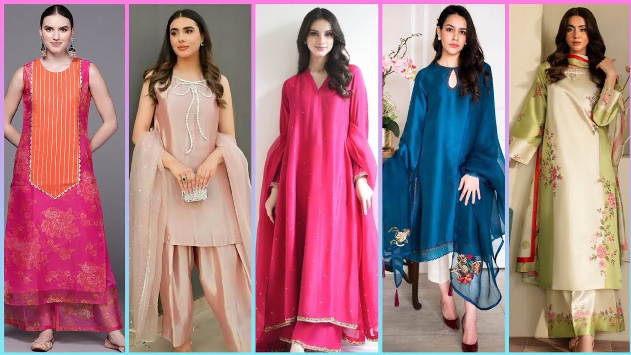 Beautiful event special silk dress designs 2026| silk embroidery heavy dress designs| fancy dresses 