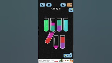 💦 water color sort level 11 walkthrough solution ios/android 💦 #shorts #game