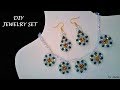 How to make beaded jewelry set at home