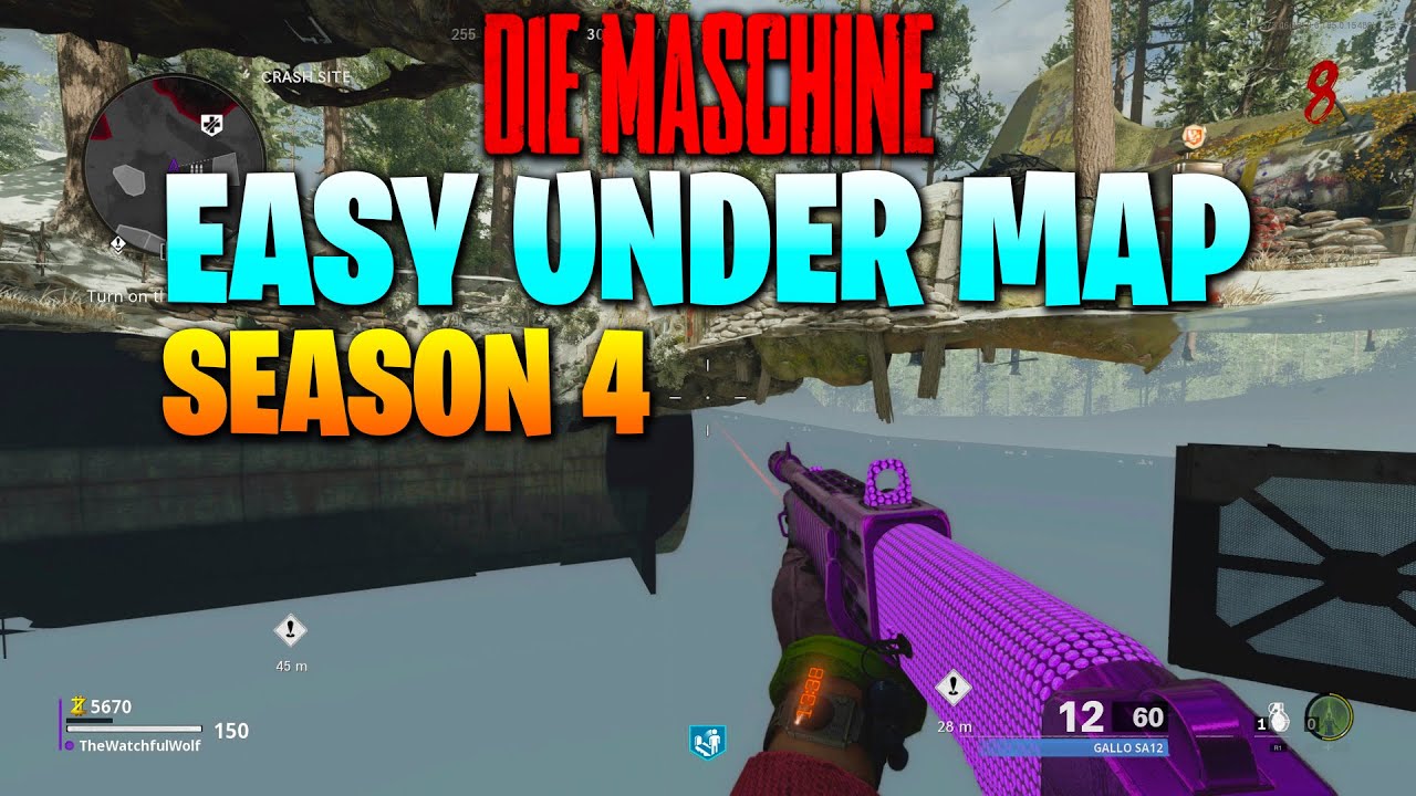 NEW Under Map Glitch in Die Maschine (Cold War Zombies Season 4)