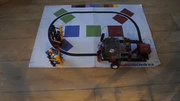 fischertechnik driving robot Mydfir episode 80: Line, sensor, algorithm, data, time,detection,follow