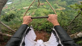Unique Rope Swing To Wingsuit Flight | Pedra Do Penedo | Brazil