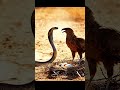 One Second to Decide: Bird Dad Blocks the Snake to Save His Chicks!