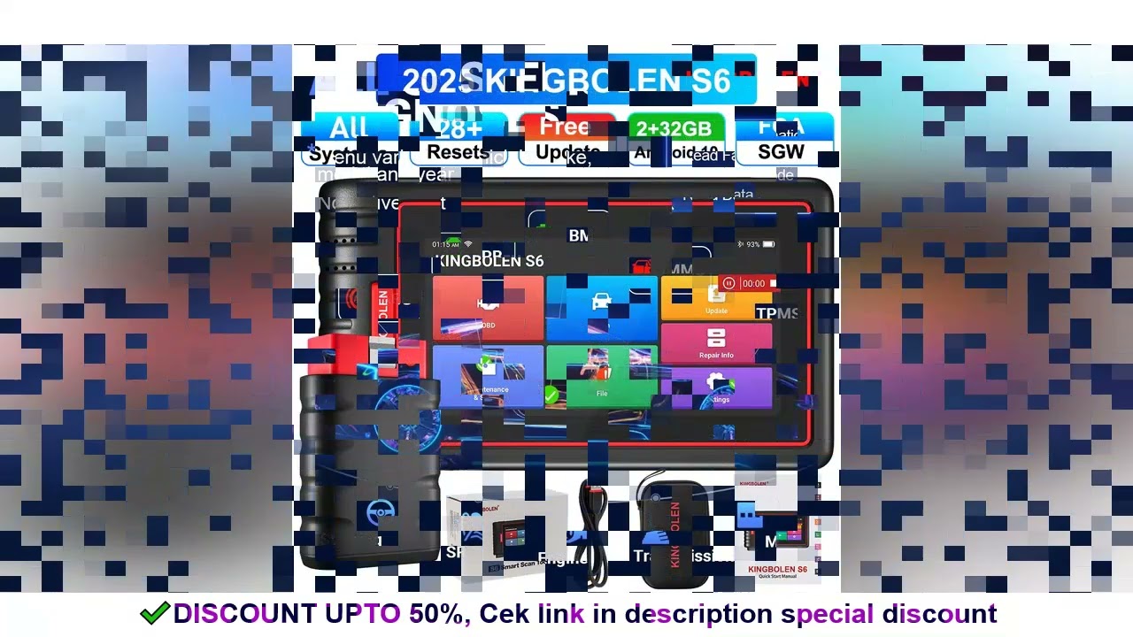 Lifetime free Update KINGBOLEN S6 All systems car diagnostic Tools 28 Resets BMS/ TPMS/ ABS Bleeding