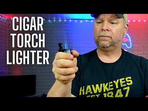 Triple Jet Flame Torch Cigar Lighter with Cigar Punch