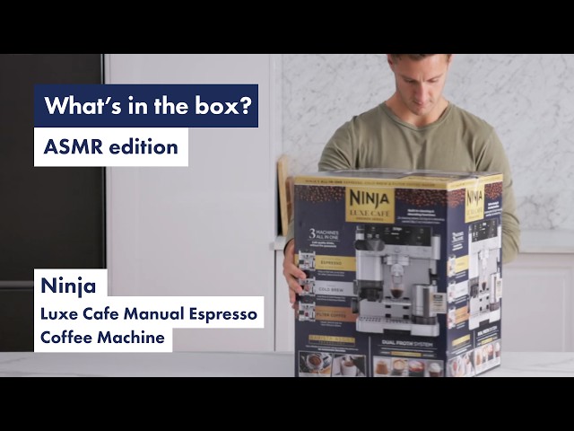 Unboxed ASMR: Ninja Luxe Cafe Manual Espresso Coffee Machine