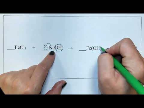 Video Balancing FeCl3 + NaOH → Fe(OH)3 + NaCl - youtube