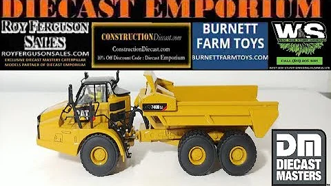 Diecast Masters Caterpillar 740B EJ Articulated Dump Truck