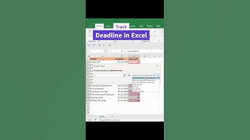 OMG |  Only 2 Step To Track Deadline in Excel|#excel #exceltips #highlight o#msexcel