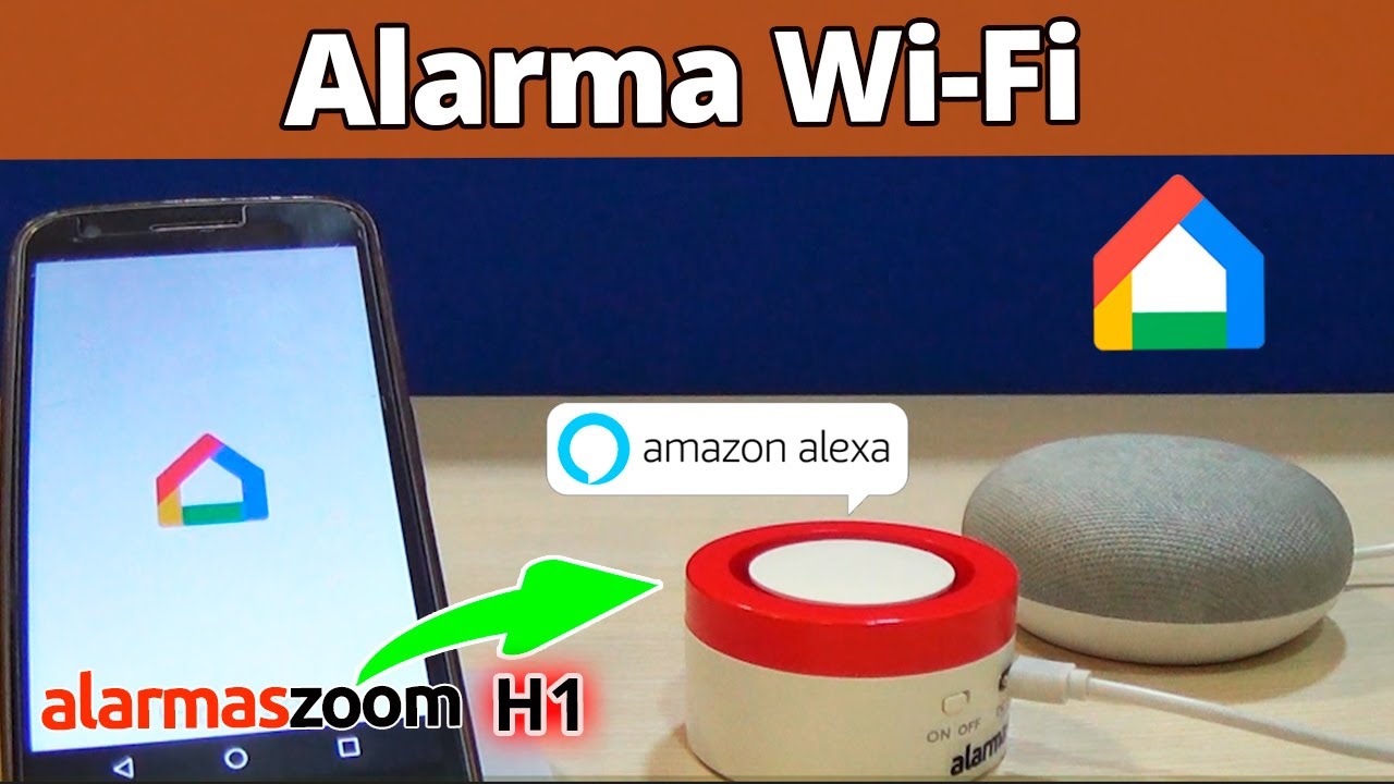 Funciona con Google Home/ Alexa Sistema de Alarma de Seguridad para el hogar con WiFi 