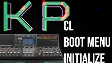 Yamaha CL5 full memory initialize including Dante - Boot Menu