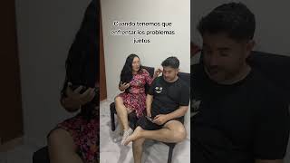 Cuando tenemos que enfrentar los problemas juntos. #comedia #humor #parejas #esposos