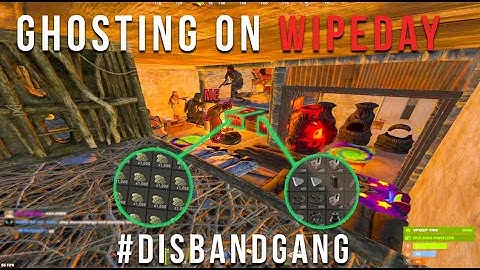 GHOSTING A 50 MAN ZERG ON WIPEDAY!  - RUST