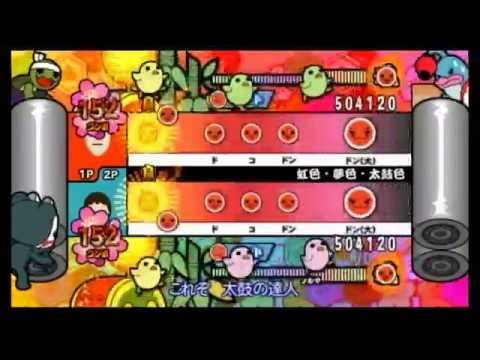 【太鼓の達人 Wii4】虹色・夢色・太鼓色（ふつう・2人用譜面）【オート動画】