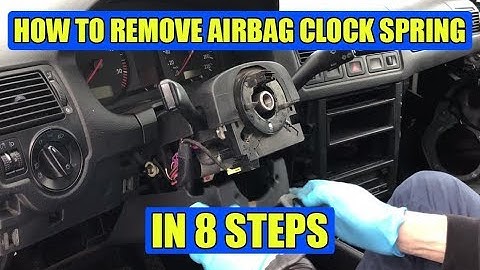 How to remove steering angle sensor G85 / clock spring airbag spiral VW Golf Mk4, Bora, Passat