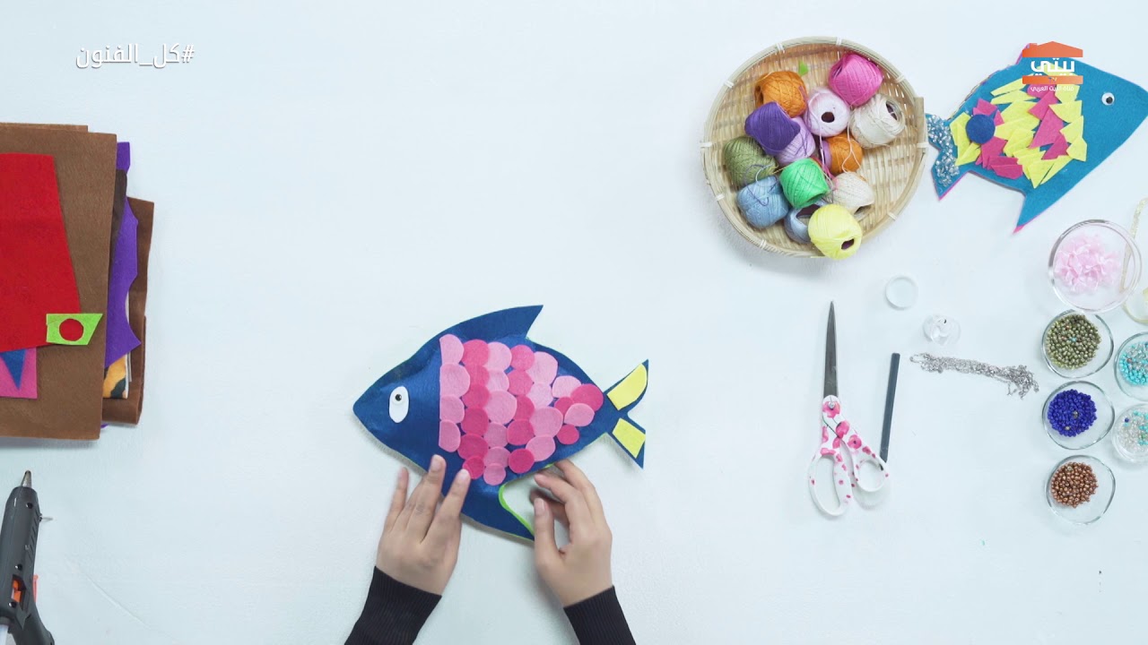 أفكار باستخدام قماش الجوخ تعليقات لغرفة طفل و اشغال يدوية اخري | كل الفنون