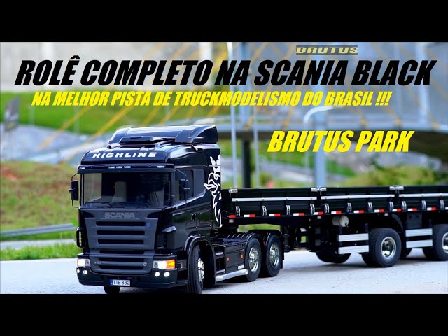 BRUTUS - CARRETA TOP DE CONTROLE REMOTO SCANIA VERMELHO RUBI RC 1/14 