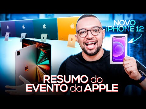 RESUMO do EVENTO APPLE de hoje  Novo iPhone 12  iMac Colorido  iPad Pro com Chip M1  AirTag e mais 